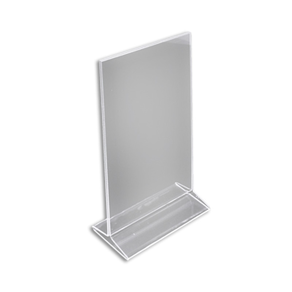 Azar Displays 7"W x 11"H Top-Load Two Sided Sign Holder, PK10 142714